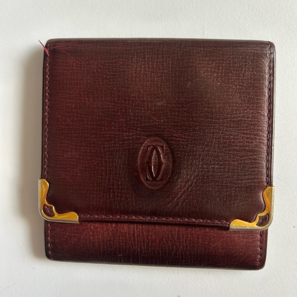 EUC Authentic Leather Cartier Coin Pouch